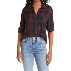 Rails 'Hunter' Blue Button-Up Long Sleeve Shirt Size XS